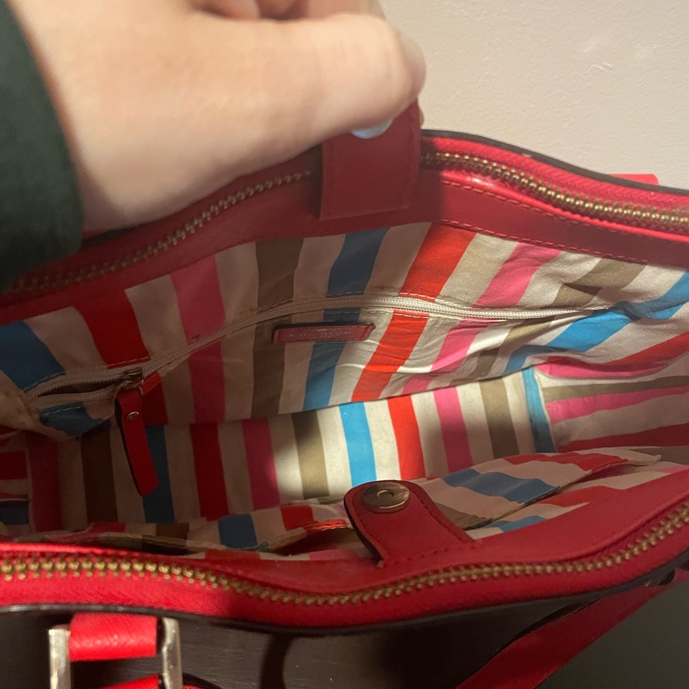 Kate Spade Red Tote Bag - Picture 6 of 7